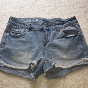 Lovesick denim shorts